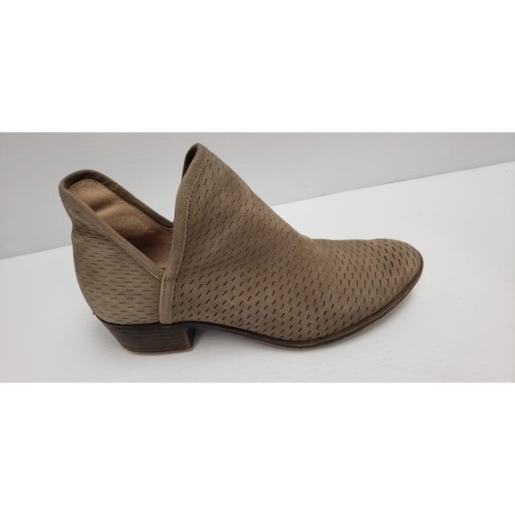 Lucky Brand Baley Suede Leather Ankle Bootie ~ Neutral Casual Boots ~ 7.5 - Picture 5 of 9